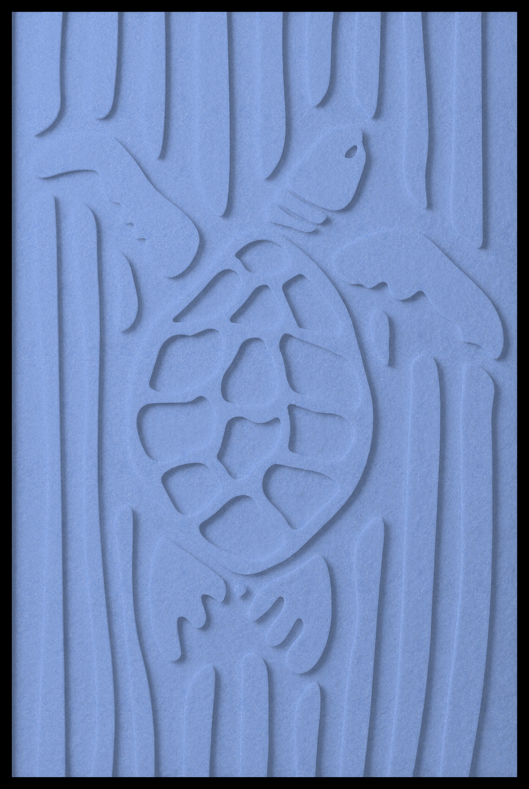 Schildpad opliggend – Light Blue (14)