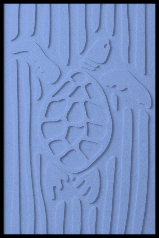 Schildpad opliggend – Light Blue (14)