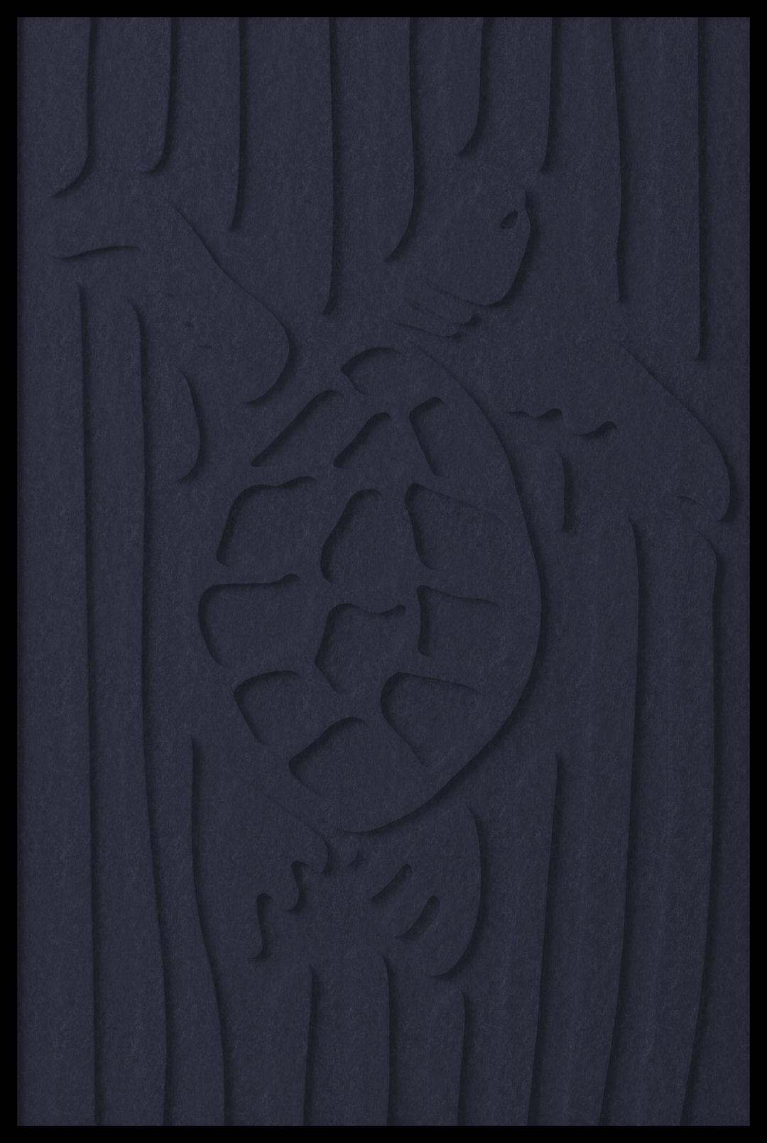 Schildpad opliggend – Marine Blauw (284_NL)