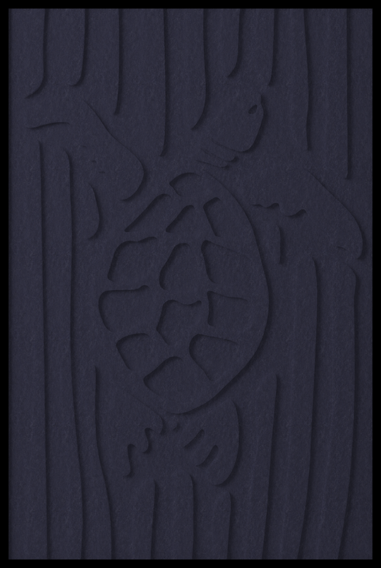 Schildpad opliggend – Marine Blauw (284_NL)