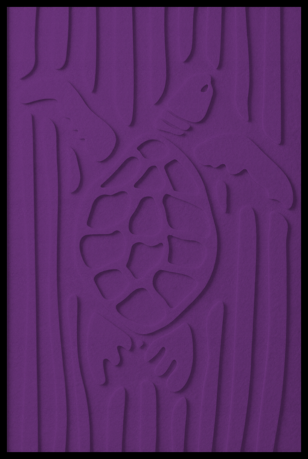 Schildpad opliggend – Purple (41)