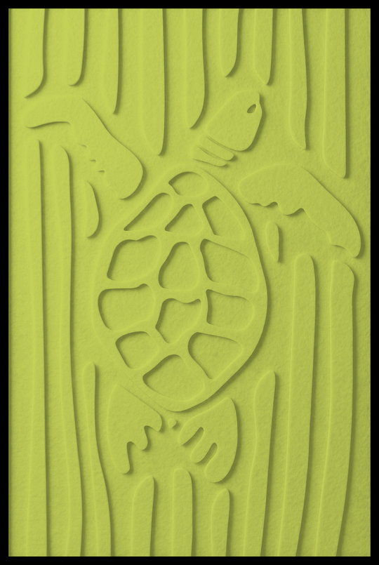 Schildpad opliggend – Lime (43)