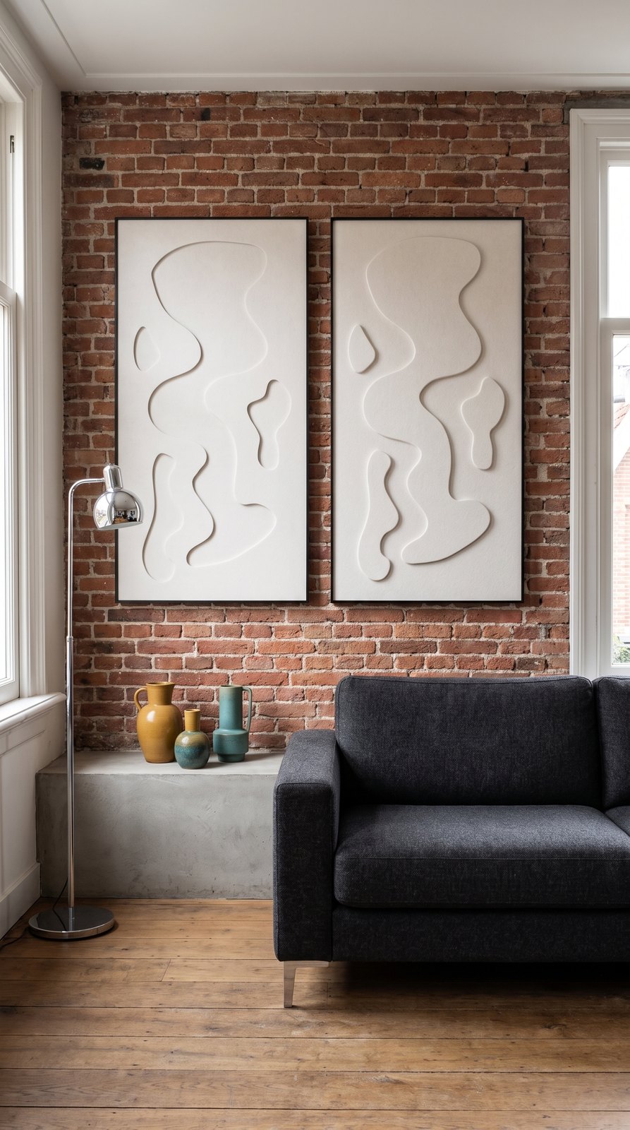 Petterns akoestisch kunstwerk | Steam in de kleur gebroken wit (Twin)