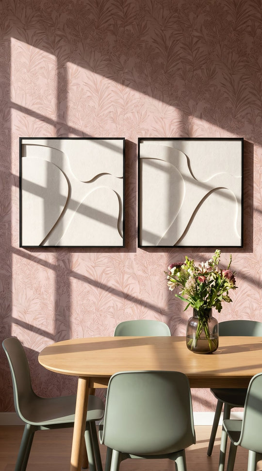 Petterns akoestisch kunstwerk | Cow in de kleur gebroken wit (Twin)