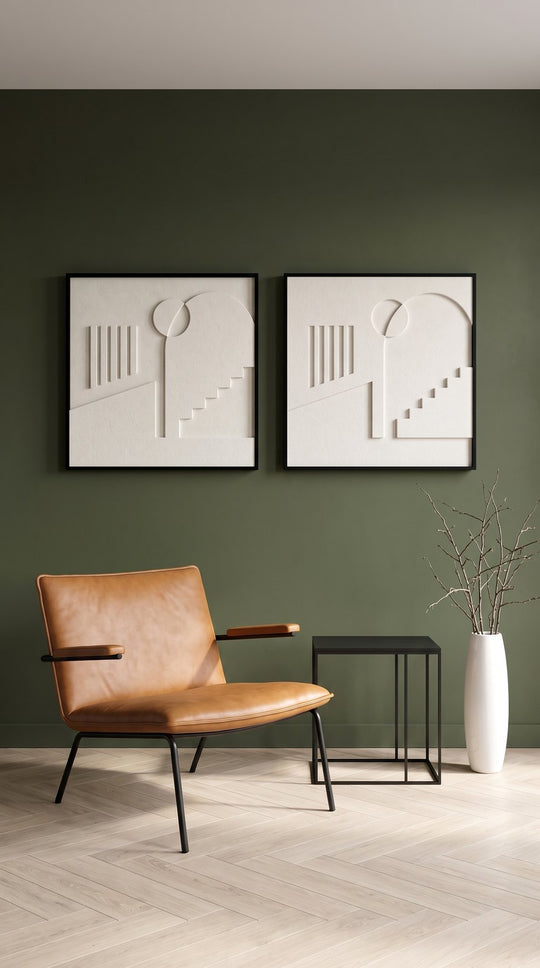 Petterns akoestisch kunstwerk | Placetobe in de kleur gebroken wit (Twin)
