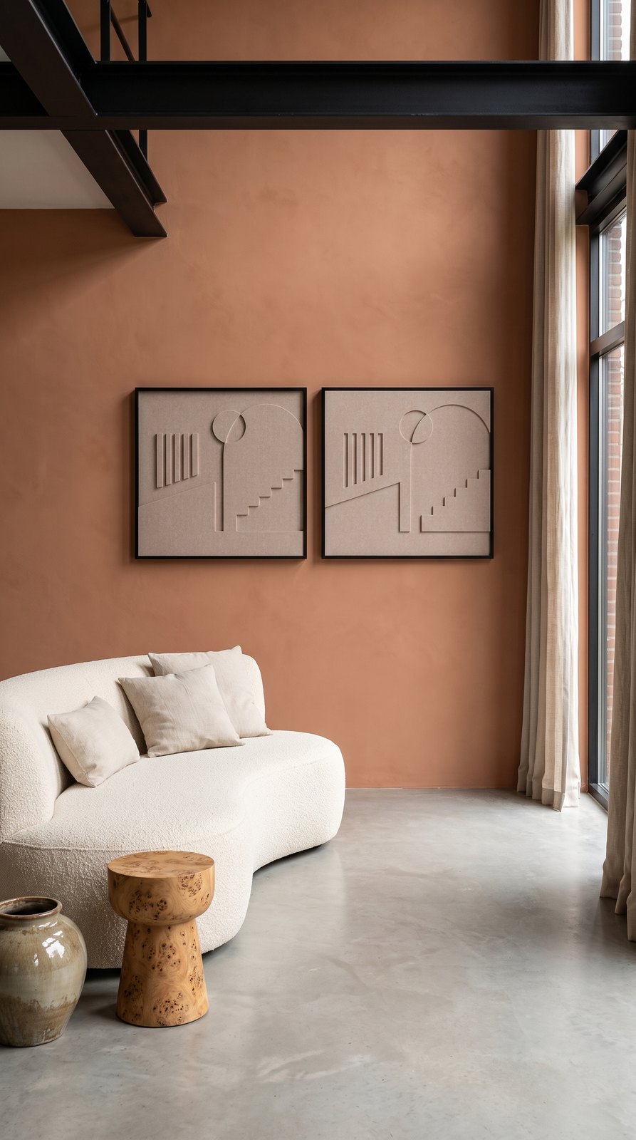Petterns akoestisch kunstwerk | Placetobe in de kleur zand (Twin)