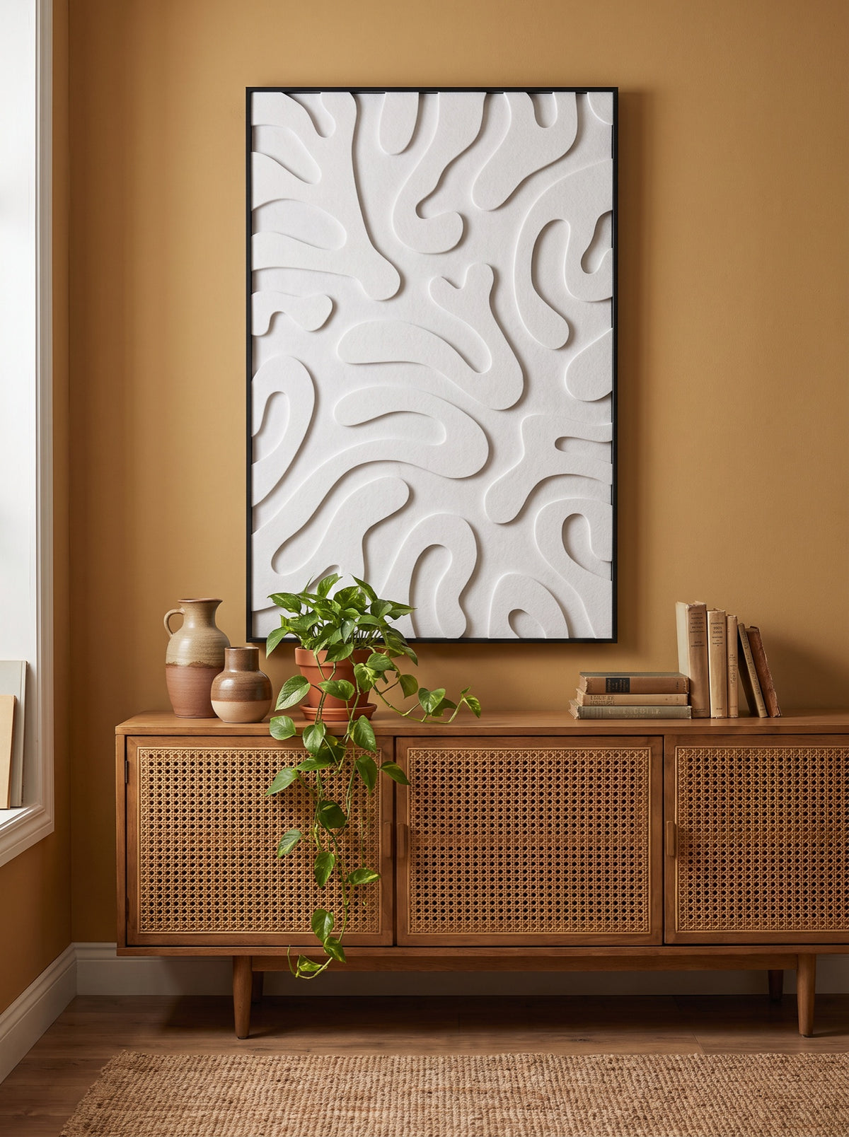 Kast met akoestisch kunstwerk Plants | Akoestisch kunstwerk
