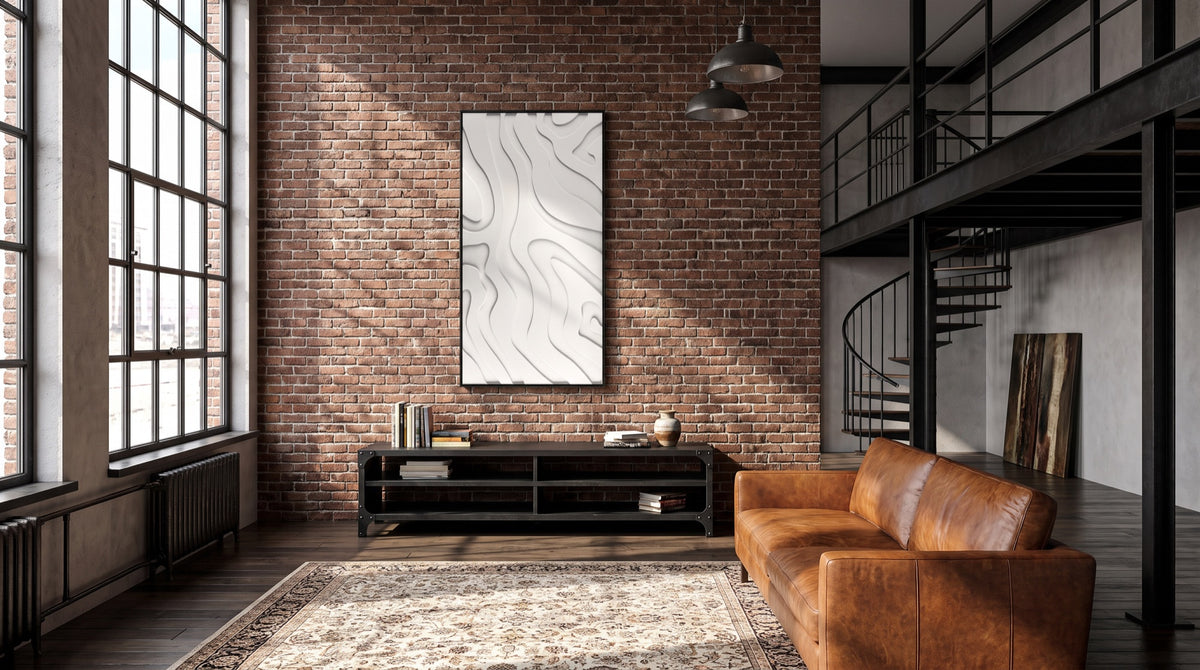 Loft met akoestisch kunstwerk Lava | Akoestisch kunstwerk