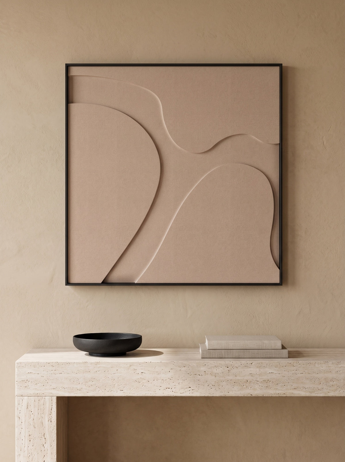 Dressoir met akoestisch kunstwerk Cow | Akoestisch kunstwerk