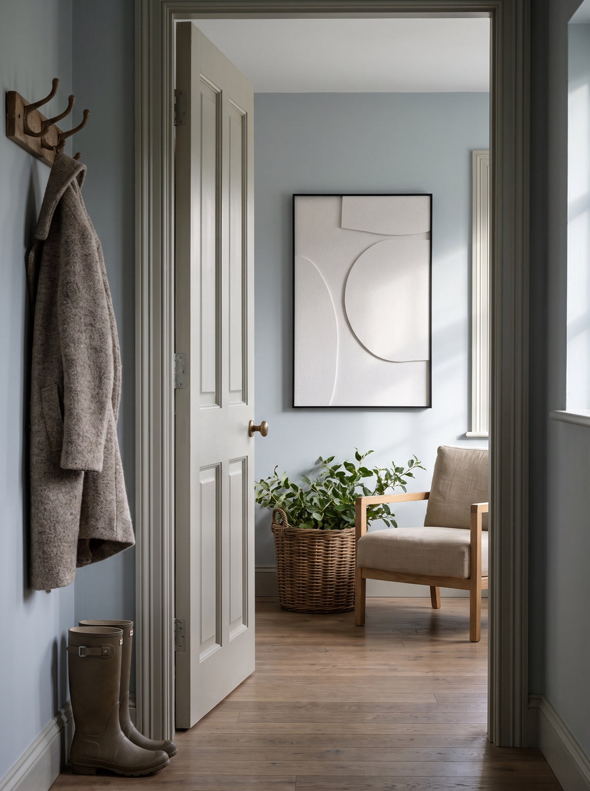 Woonkamer met akoestisch kunstwerk Organic | Akoestisch kunstwerk